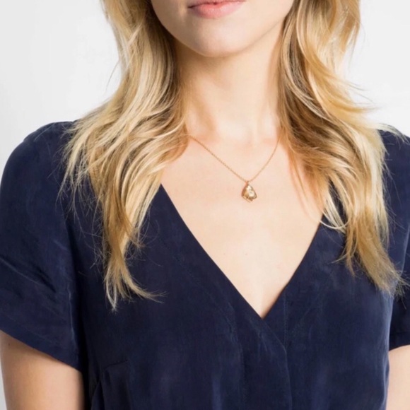 KENDRA SCOTT • Silver Cory Cat’s Eye Necklace - Picture 2 of 4